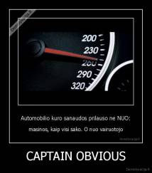 CAPTAIN OBVIOUS - 