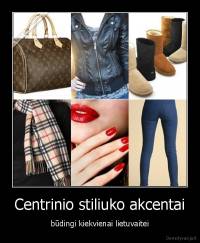 Centrinio stiliuko akcentai - būdingi kiekvienai lietuvaitei