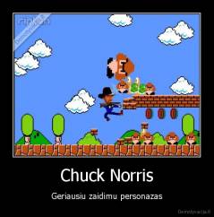 Chuck Norris - Geriausiu zaidimu personazas