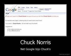Chuck Norris - Net Google bijo Chuck'o