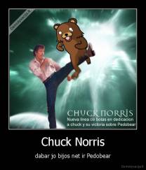 Chuck Norris - dabar jo bijos net ir Pedobear