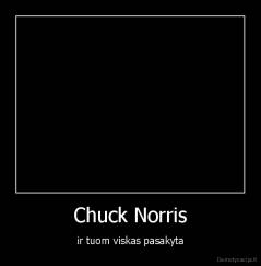 Chuck Norris - ir tuom viskas pasakyta