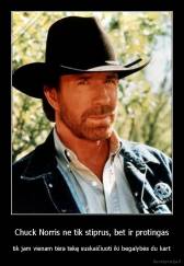 Chuck Norris ne tik stiprus, bet ir protingas - tik jam vienam tėra tekę suskaičiuoti iki begalybės du kart