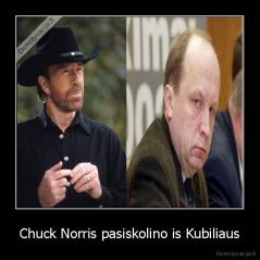 Chuck Norris pasiskolino is Kubiliaus - 
