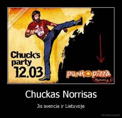 Chuckas Norrisas - Jis svencia ir Lietuvoje