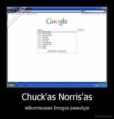 Chuck'as Norris'as - ieškomiausias žmogus pasaulyje