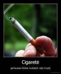Cigaretė - geriausias būdas nustatyti vėjo kryptį