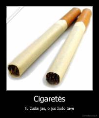 Cigaretės - Tu žudai jas, o jos žudo tave