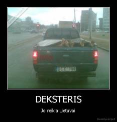 DEKSTERIS - Jo reikia Lietuvai