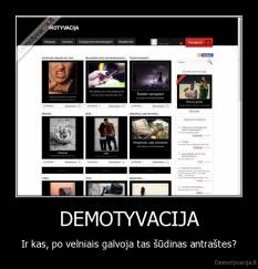 DEMOTYVACIJA - Ir kas, po velniais galvoja tas šūdinas antraštes?