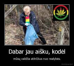 Dabar jau aišku, kodėl - mūsų valdžia atitrūkus nuo realybės.