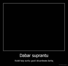 Dabar suprantu - Kodėl taip sunku gauti stiuardesės darbą