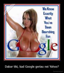 Dabar tiki, kad Google geriau nei Yahoo? - 