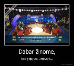 Dabar žinome, - kiek gėjų yra Lietuvoje...