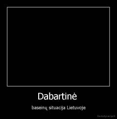 Dabartinė  - baseinų situacija Lietuvoje