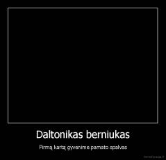 Daltonikas berniukas - Pirmą kartą gyvenime pamato spalvas