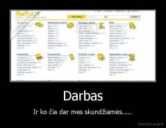 Darbas - Ir ko čia dar mes skundžiamės.....