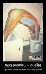 Daug promilių + guašas  - Ir gyvenimas nusispalvina visomis vaivorykštės spalvomis