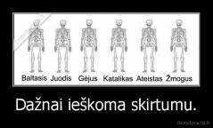 Dažnai ieškoma skirtumu. - 