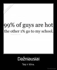 Dažniausiai - Taip ir būna.