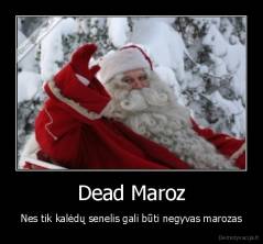 Dead Maroz - Nes tik kalėdų senelis gali būti negyvas marozas