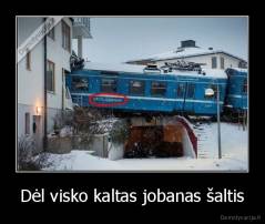 Dėl visko kaltas jobanas šaltis - 