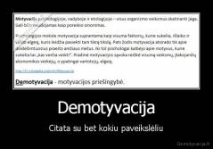 Demotyvacija - Citata su bet kokiu paveikslėliu