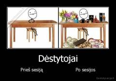 Dėstytojai - Prieš sesiją                       Po sesijos