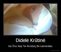 Didelė Krūtinė - Visi Žino Kaip Tai Atrodytų Be Liemenėlės.