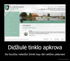 Didžiulė tinklo apkrova - Kai liaudžiai neleidžia žiūrėti kaip dėl valdžios pešamasi