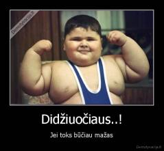 Didžiuočiaus..! - Jei toks būčiau mažas
