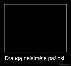 Draugą nelaimėje pažinsi  - 