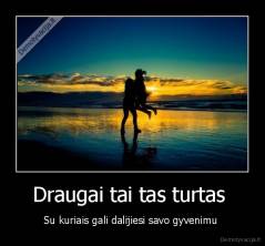 Draugai tai tas turtas  - Su kuriais gali dalijiesi savo gyvenimu 