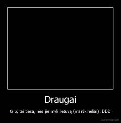 Draugai - taip, tai tiesa, nes jie myli lietuvą (marškinėliai) :DDD