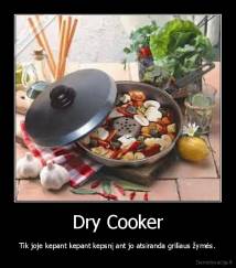Dry Cooker - Tik joje kepant kepant kepsnį ant jo atsiranda griliaus žymės.