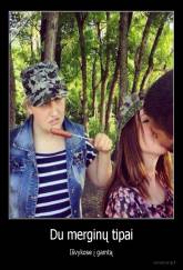 Du merginų tipai - Išvykose į gamtą