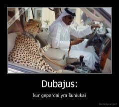 Dubajus: - kur gepardai yra šuniukai