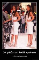 Dvi priežastys, kodėl vyrai eina - į automobilių parodas.