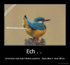 Ech . .  - Gyvenimas visas kaip toletinis popierius . Ilgas pilkas ir visas siknon