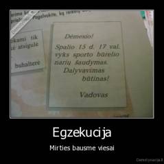 Egzekucija - Mirties bausme viesai