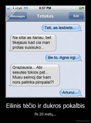 Eilinis tėčio ir dukros pokalbis - Po 20 metų...