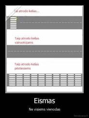 Eismas - Ne visiems vienodas