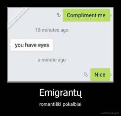 Emigrantų - romantiški pokalbiai