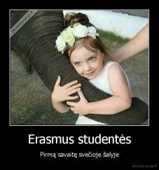 Erasmus studentės - Pirmą savaitę svečioje šalyje