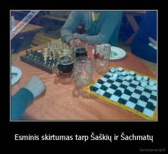 Esminis skirtumas tarp Šaškių ir Šachmatų - 