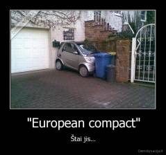 "European compact" - Štai jis...