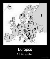 Europos - Religinis žemėlapis