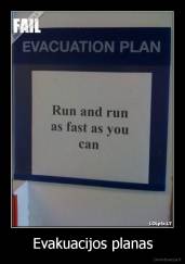 Evakuacijos planas - 