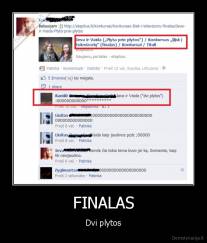 FINALAS - Dvi plytos