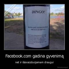 Facebook.com gadina gyvenimą - net ir išsivaizduojamam draugui